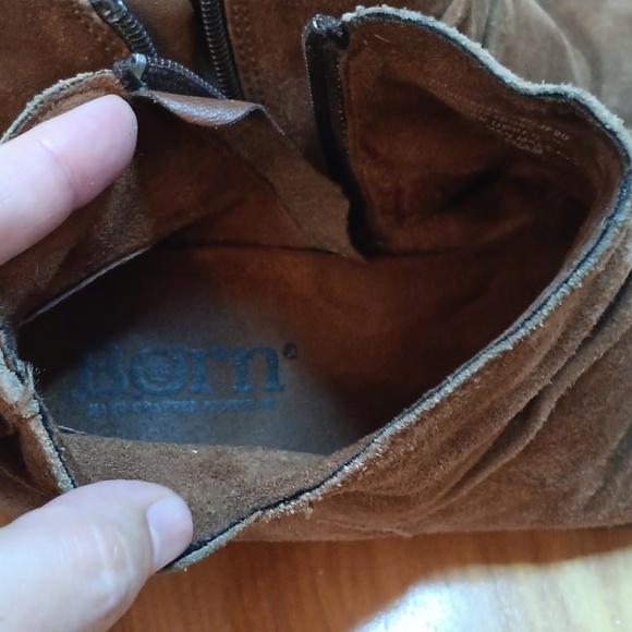Born Brown Suede Ankle Boots Casual Comfort Size 9 Women's - Picture 7 of 11